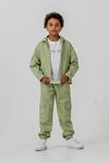 Miniğimin Cicileri Complex İşleme Detaylı Spor Dokuma 3 lü Erkek Çocuk Takım - Yeşil
