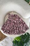 Miniğimin Cicileri Leopar Astarlı Kız Bebek Ceket - Pembe