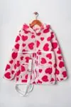 Miniğimin Cicileri Sırt Çantasına Dönüşebilen Peluş Unisex Çocuk  Mont - Pembe