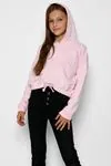 Miniğimin Cicileri Pineapple Kabartma Desenli Kız Çocuk Sweat - Pembe