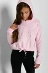 Miniğimin Cicileri Pineapple Kabartma Desenli Kız Çocuk Sweat - Pembe