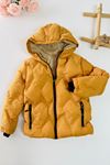 Miniğimin Cicileri İçi Kürklü Kışlık Erkek Çocuk Mont - Hardal
