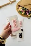 Miniğimin Cicileri Peluş Çiçek Detaylı Baby Yazılı Kız Çocuk Pens Toka Seti 3 lü - Pembe
