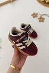 Miniğimin Cicileri Samba Unisex Çocuk Spor Ayakkabı - Bordo