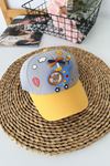 Miniğimin Cicileri 5-8 Helikopter Bear Desenli Unisex Çocuk Şapka - Gri