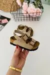 Miniğimin Ciciler Yazlık Unisex Çocuk Sandalet - Krem