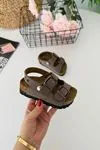 Miniğimin Ciciler Yazlık Unisex Çocuk Sandalet - Vizon