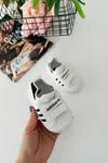 Miniğimin Cicileri Barefoot Taban Cırtlı Unisex Bebe Ayakkabı - Beyaz