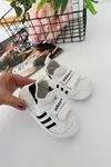 Miniğimin Cicileri Barefoot Taban Cırtlı Unisex Bebe Ayakkabı - Beyaz