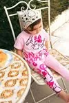 Miniğimin Cicileri Mnn Baskılı Pamuklu Kız Çocuk Tayt Takım - Pembe