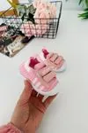 Miniğimin Cicileri Barefoot Taban Cırtlı Unisex Bebe Ayakkabı - Pembe