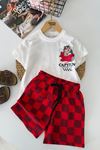 Miniğimin Cicileri Arka ve Ön Cpyfn Baskılı Unisex Çocuk Takım - Beyaz