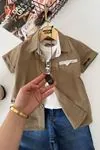 Miniğimin Cicileri Casual Style Kolyeli Erkek Çocuk 4 lü Takım - Haki