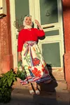 Riviera Çiçek Desenli İkili Takım