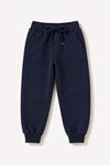 Unisex Çocuk Bağcıklı Jogger Tek Alt - Lacivert
