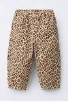 Leopar Desenli Kız Çocuk Kot Pantolon - Leopar
