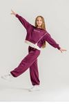 Perfection Büzgü Paça Detaylı Kız Çocuk 2’li Takım - Bordo