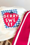 Berry Sweet Çilek Baskılı Şerit Detaylı Unicorn Çocuk 2’li Eşofman Takımı - Kırmızı
