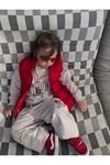 Dik Yaka Fermuarlı Unisex Şişme Çocuk Yelek (3-6 Yaş) - Kırmızı