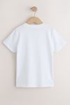 Pamuklu Kısa Kol Unisex Çocuk T-shirt - Beyaz