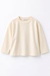Basic Krem Likralı Unisex Çocuk Sweat - Krem