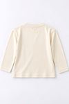Basic Krem Likralı Unisex Çocuk Sweat - Krem