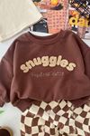 Snuggles Panç Detaylı Erkek Bebek 2 li Takım - Kahve
